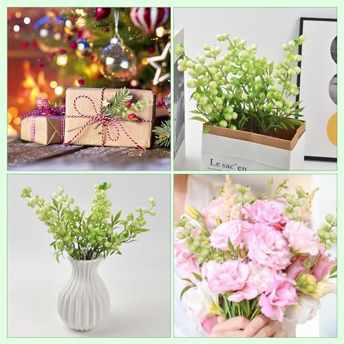 HUIANER Artificial Blueberries 6 Pcs Lifelike Decor