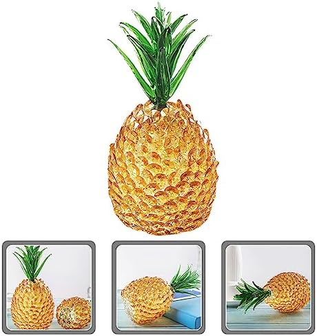 Crystal Pineapple Figurine Desk Decor Art Sculpture