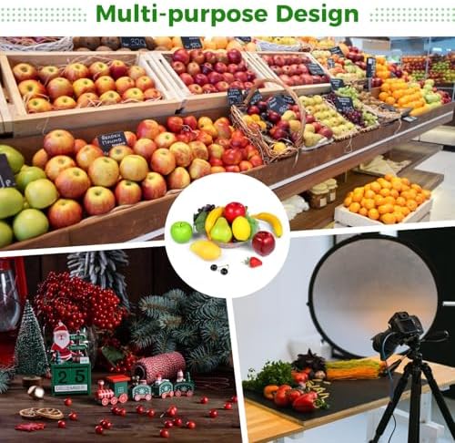 OMISTAR 21 Pcs Artificial Fruit Set for Home Decor