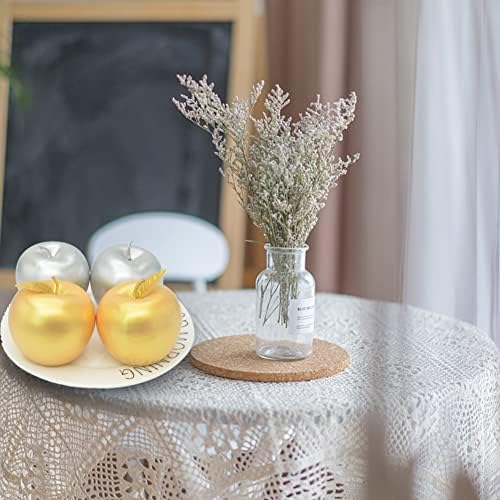 Artificial Gold and Silver Apples for Home Decor