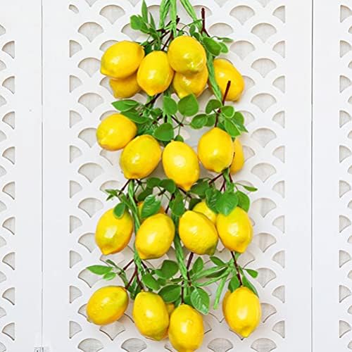 Toyvian Artificial Lemon String Garland 2 Bunches