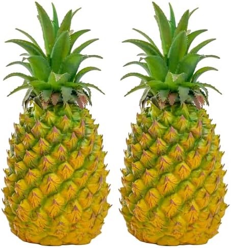 QIRMIZI 2 Pack Artificial Pineapple - Realistic Decor Fruit