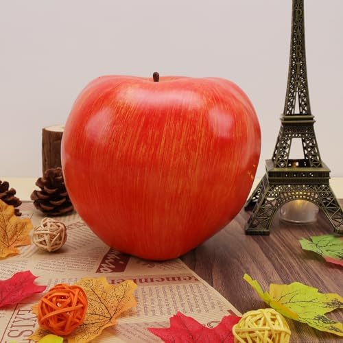Gresorth Large Size Artificial Light Red Apple 16cm