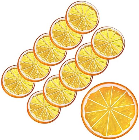Hagao Fake Orange Slices Artificial Fruit 10 pcs