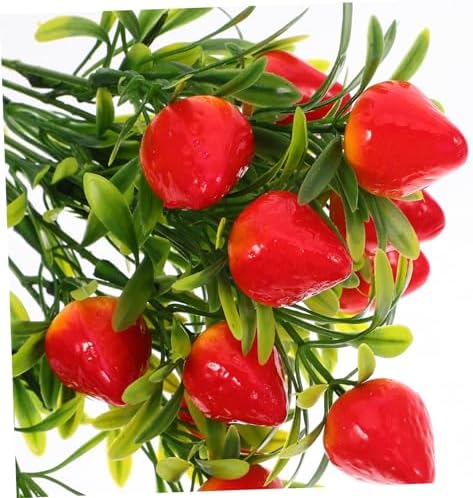 IMIKEYA Artificial Strawberry Branches 5pcs