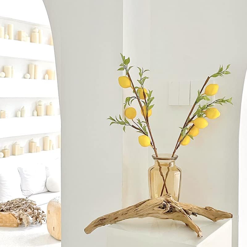 6Pcs 19 Inch Artificial Lemon Branches