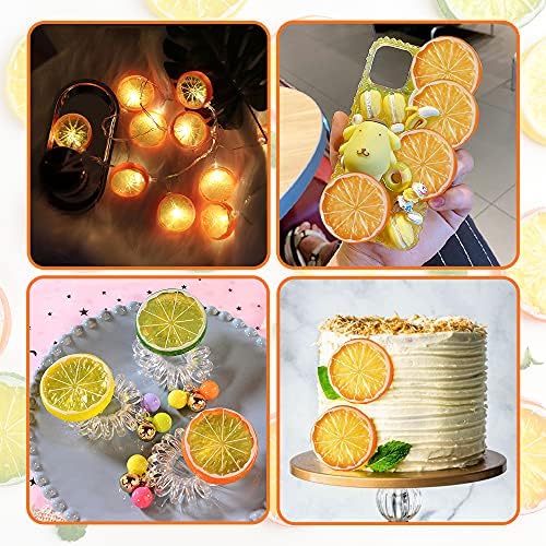 Hagao Fake Orange Slices Artificial Fruit 10 pcs