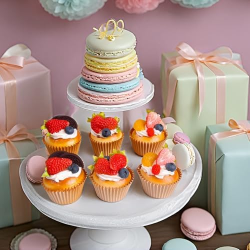 6PCS Artificial Cake Simulation Realistic Cupcake Display Prop