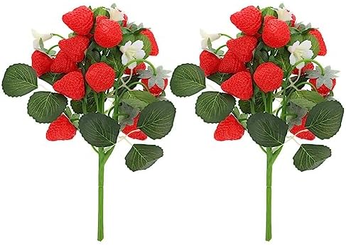 Alipis Artificial Strawberries for Decor and Centerpieces