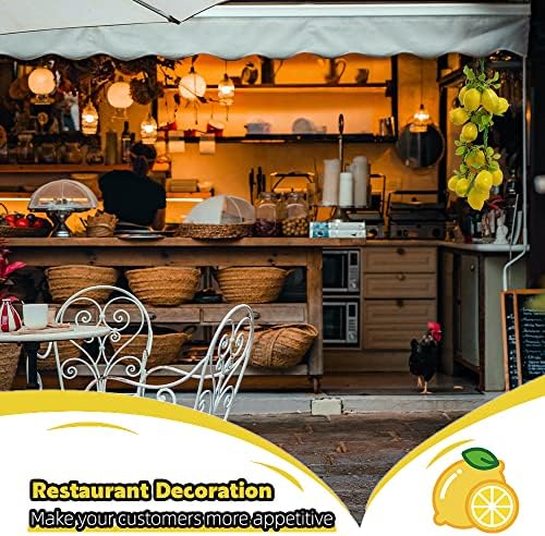 Realistic Artificial Lemon Foam Decorations 16 Pcs