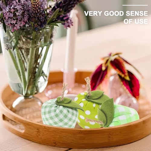 Alipis 3pcs Artificial Fabric Apples Kitchen Decoration