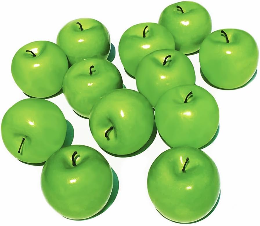 COTOSEY Artificial Green Apples Box of 12