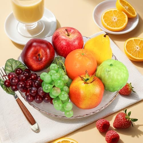 Lorigun 8 Pcs Artificial Fruit Decor Set