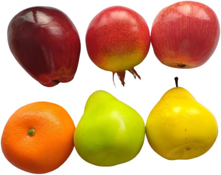 Ebonee Artificial Fruit Set for Decor Photography 6 Pack