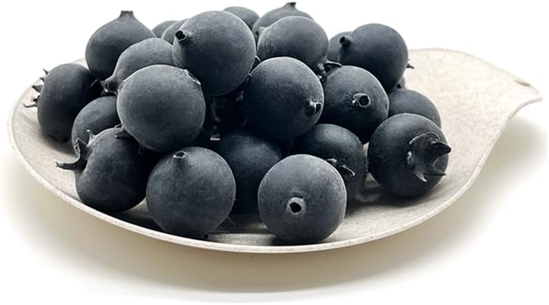 Aliotech 25pcs Artificial Blueberries for DIY Craft Decoration