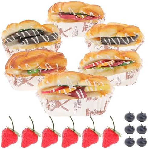 Woration 18pcs Artificial Fruit Set for Display and Photography