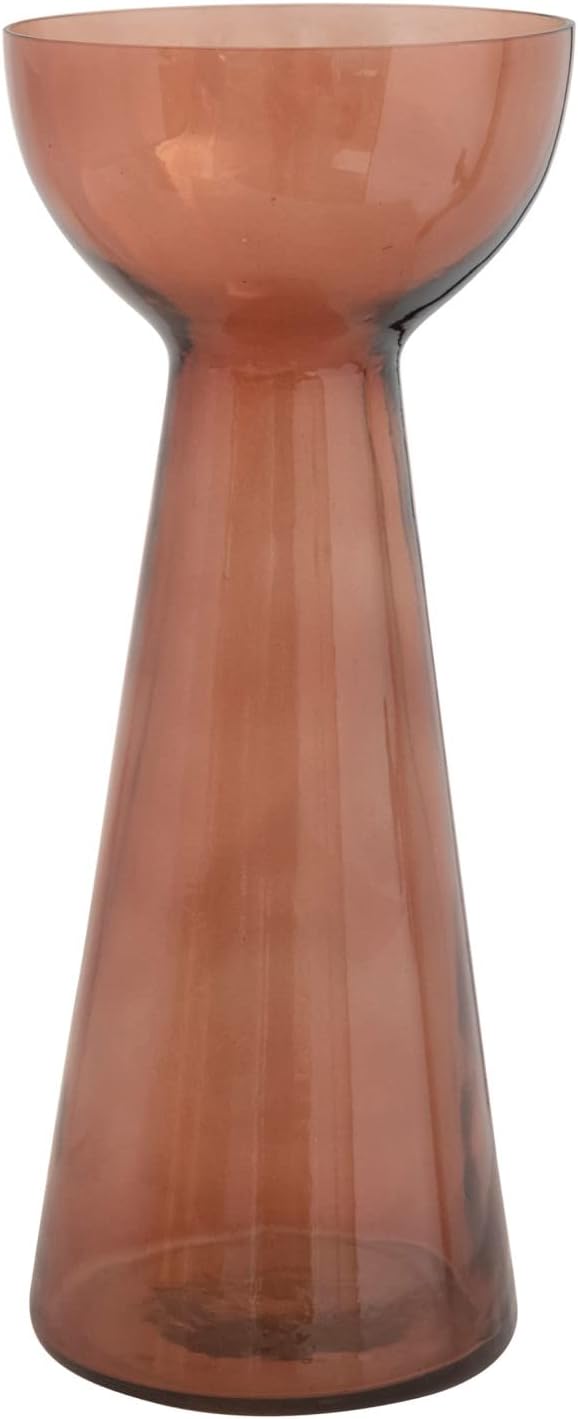 Creative Co-Op Modern Glass Vase Brown
