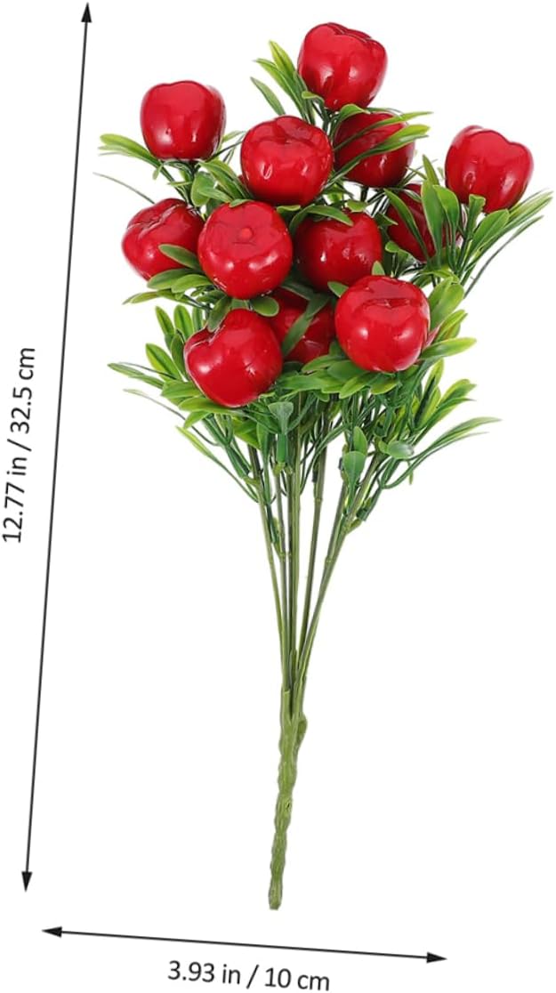 Unomor 4Pcs Artificial Fruit Branches for Home Decor