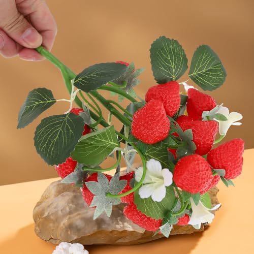 Zerodeko Artificial Strawberry Bouquet for Home Decor