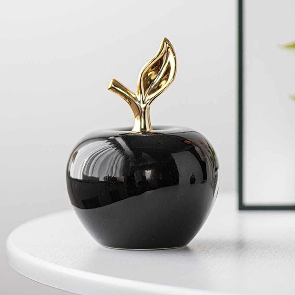 MAGICLULU Realistic Ceramic Apple Statue