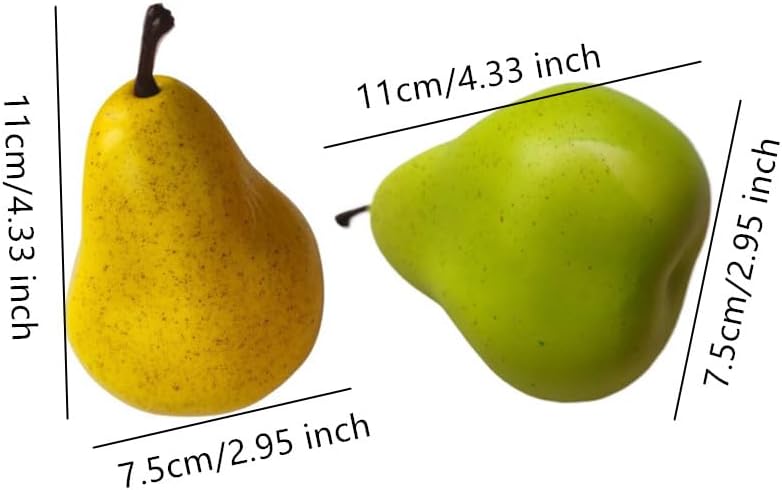 Ebonee Artificial Fruit Set for Decor Photography 6 Pack