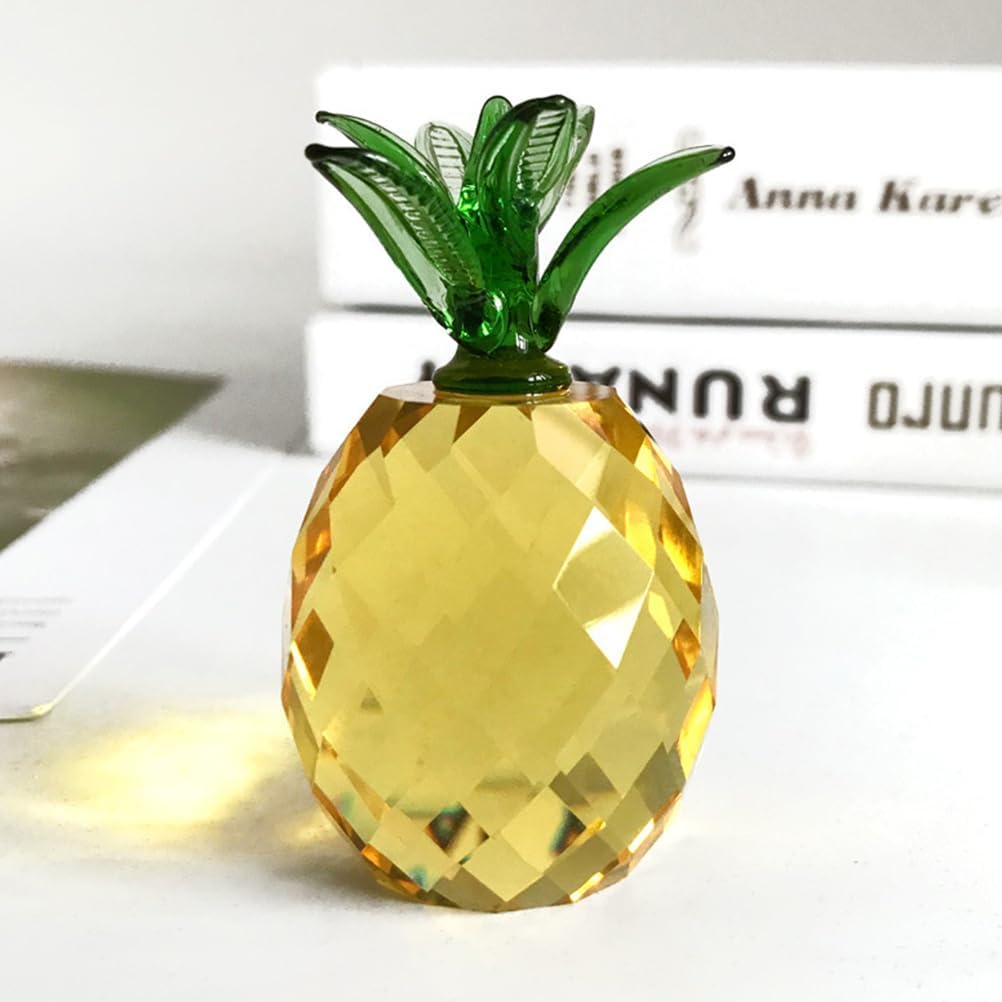 Homoyoyo Kawaii Pineapple Decor Artificial Crystal Tabletop Decoration