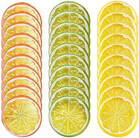 30Pcs Artificial Lemons Realistic Wedding Decor Photography Props