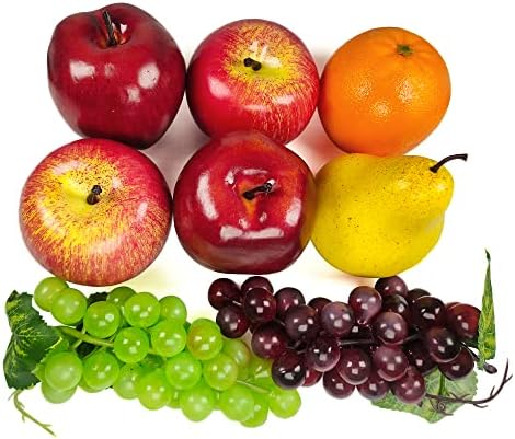 Laiiqi Artificial Fake Fruit 8 Pcs Centerpieces Decor Set
