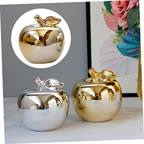 Ciieeo 1pc Resin Apple Ornament for Desktop Kitchen Decor