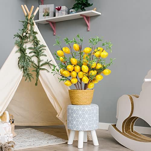 Patelai Artificial Lemon Branches 10 Pack Farmhouse Decor