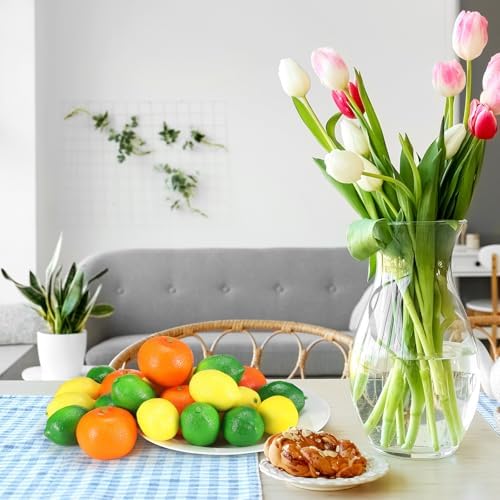 22 Pcs Artificial Lemon Orange Decor Set