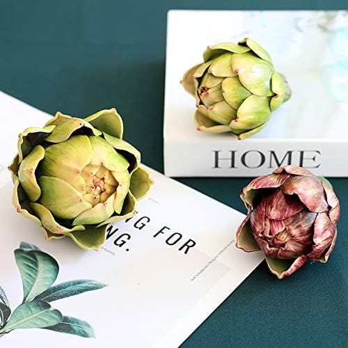 3 pcs Lifelike Artificial Artichoke Home Kitchen Decor