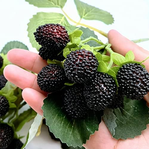 M2cbridge 4PCS Artificial Raspberry Red Berry Strawberry Faux Fruit Decor