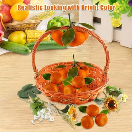 Realistic Artificial Mini Orange Decor 5 Pack