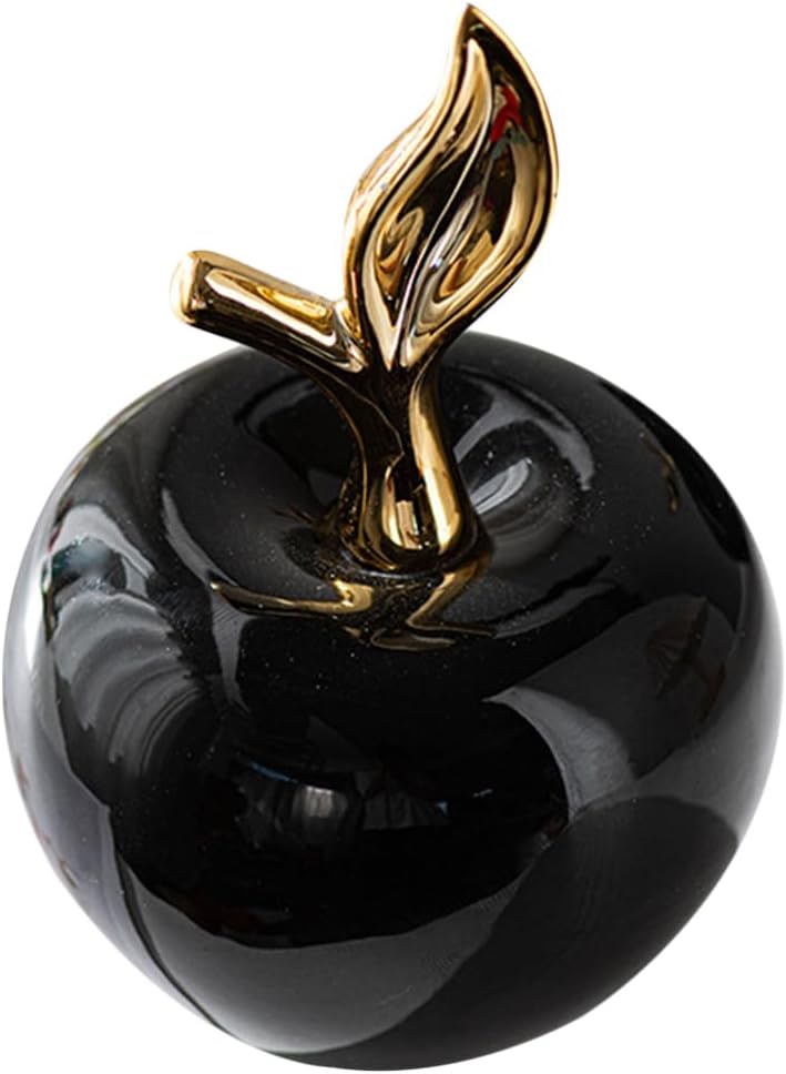 MAGICLULU Realistic Ceramic Apple Statue