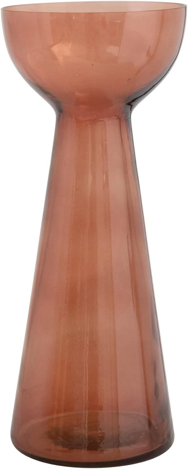 Creative Co-Op Modern Glass Vase Brown