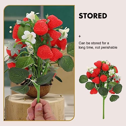 Alipis Artificial Strawberries for Decor and Centerpieces
