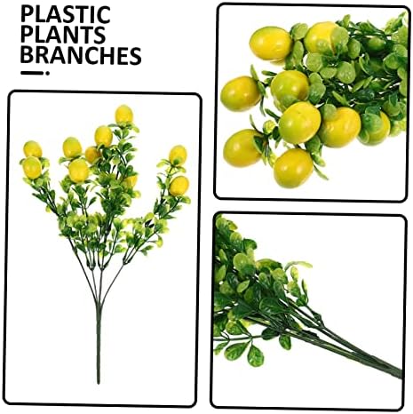 HOMSFOU Artificial Fruit Branches with Red Berries