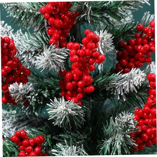 8PCS Artificial Red Berry Branches for Christmas Decor