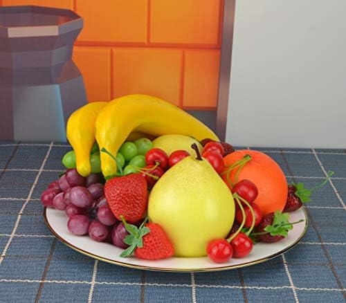 Jedfore 12 Pcs Lifelike Fake Yellow Pears Set