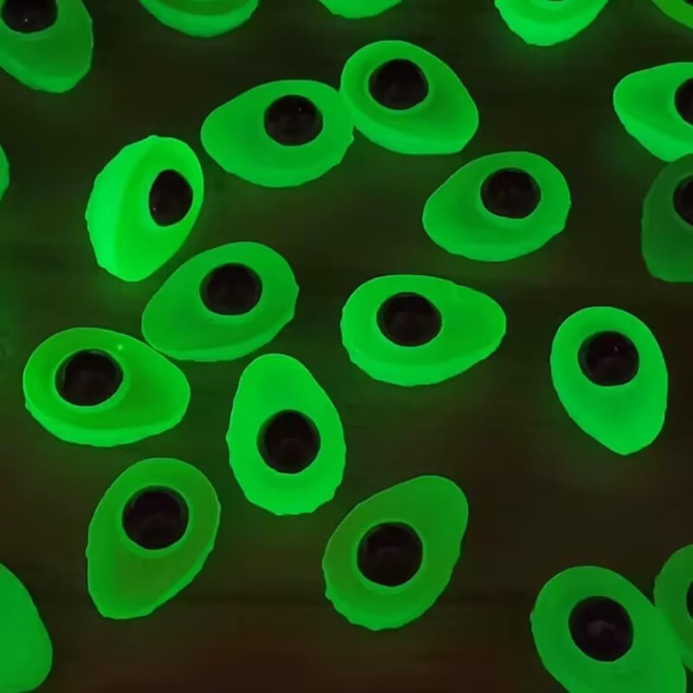 20 Pcs Glow In The Dark Mini Avocado Figurines