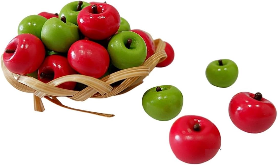 1shopforyou 20 Pcs Mini Artificial Apple Decor