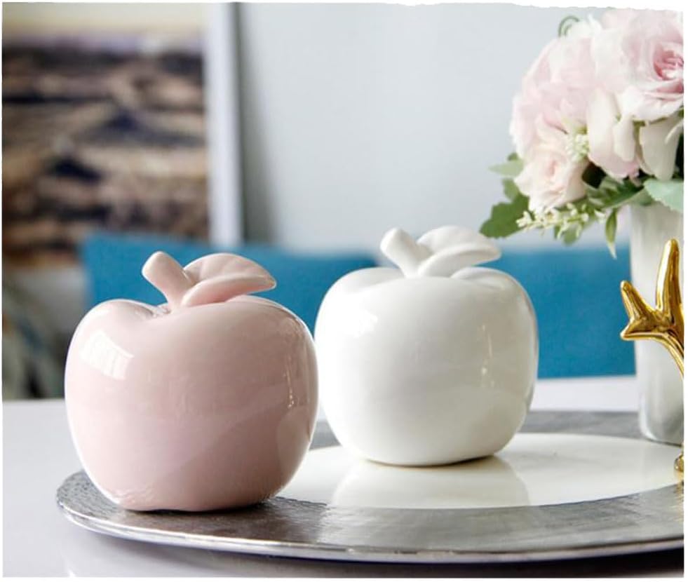 Alipher Decorative Fruit Ceramic Statue 1PCS White