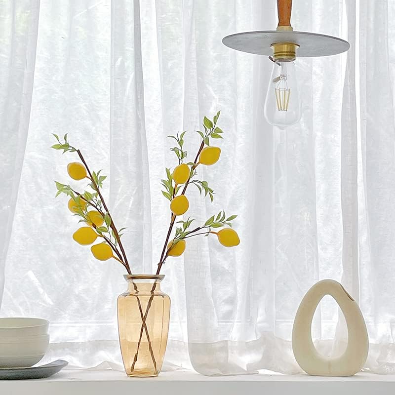 6Pcs 19 Inch Artificial Lemon Branches