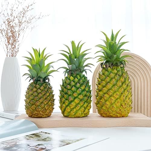 QIRMIZI 2 Pack Artificial Pineapple - Realistic Decor Fruit