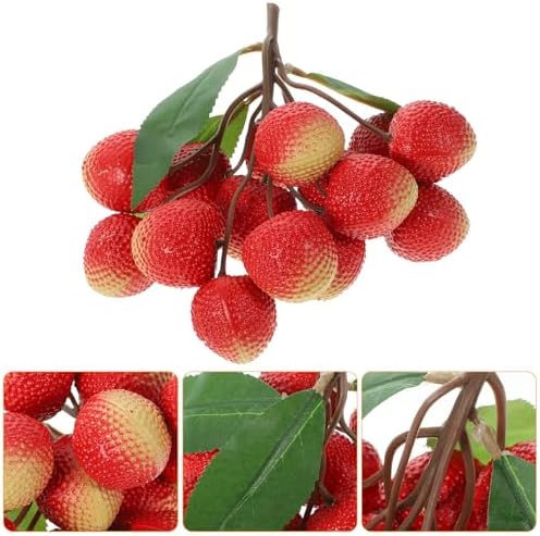 HOMSFOU Realistic Artificial Lychee Fruit Model