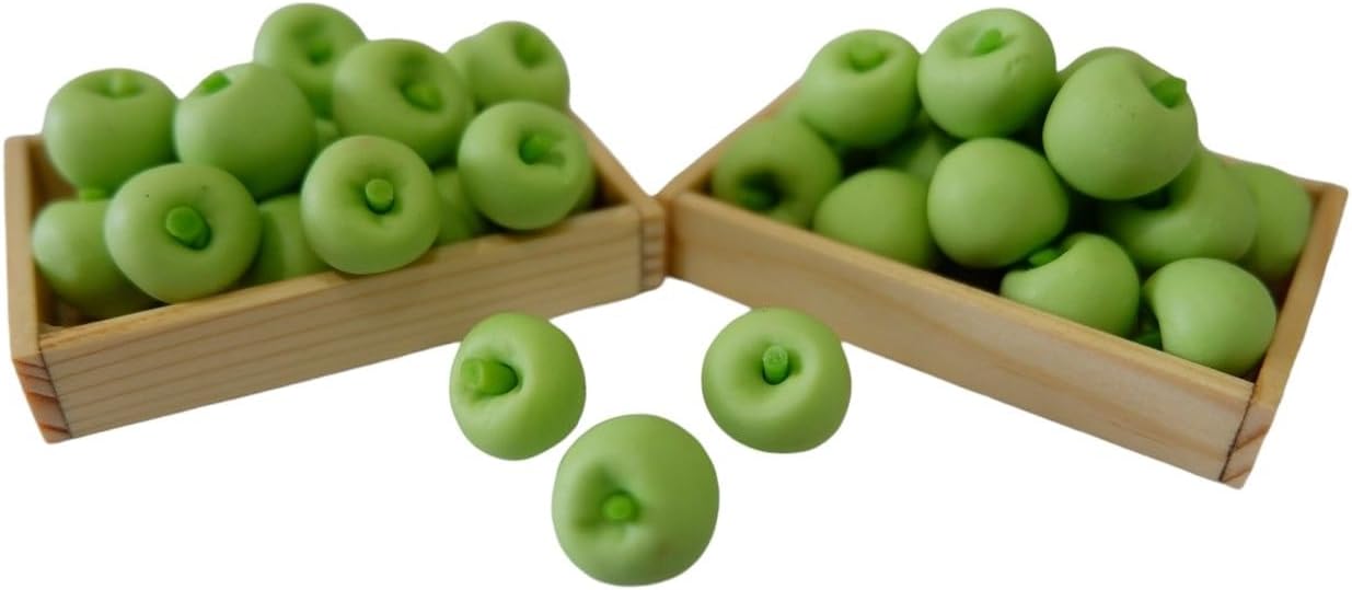 1shopforyou Mini Artificial Apple 20 pcs Green Pastel