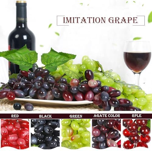 Tyoxlo 10 Bunches Artificial Grapes Decorations
