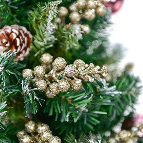 14 Pack Glitter Berry Stems for Christmas Decor