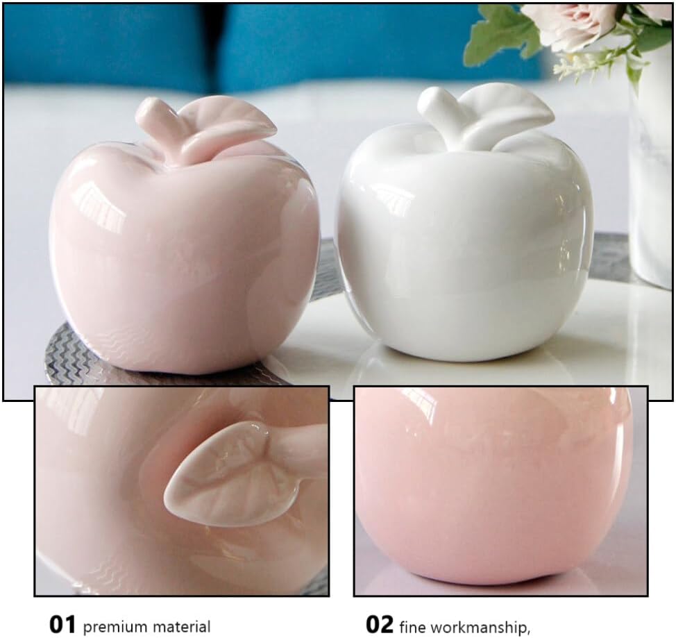 Luxshiny Ceramic Apple Ornament 84cm Christmas Decor